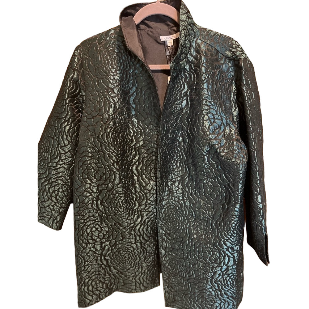 12. NWT WOMENS CHICO’S TRAVELERS 3/XL DETAIL JACKET - Picture 4 of 8